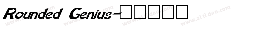 Rounded Genius字体转换